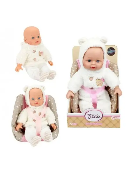 Beau Doll in Baby Seat 33 cm