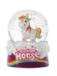 Snow Globe Dream Horse Unicorn