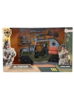 Alfafox Playset Jeep With Soldier