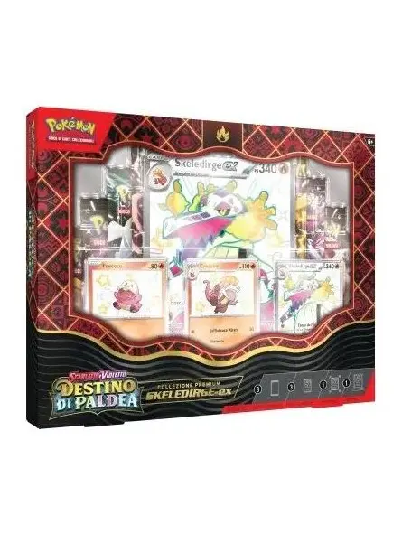 Pokemon Premium Box Destino di Paldea Skeledirge Ex