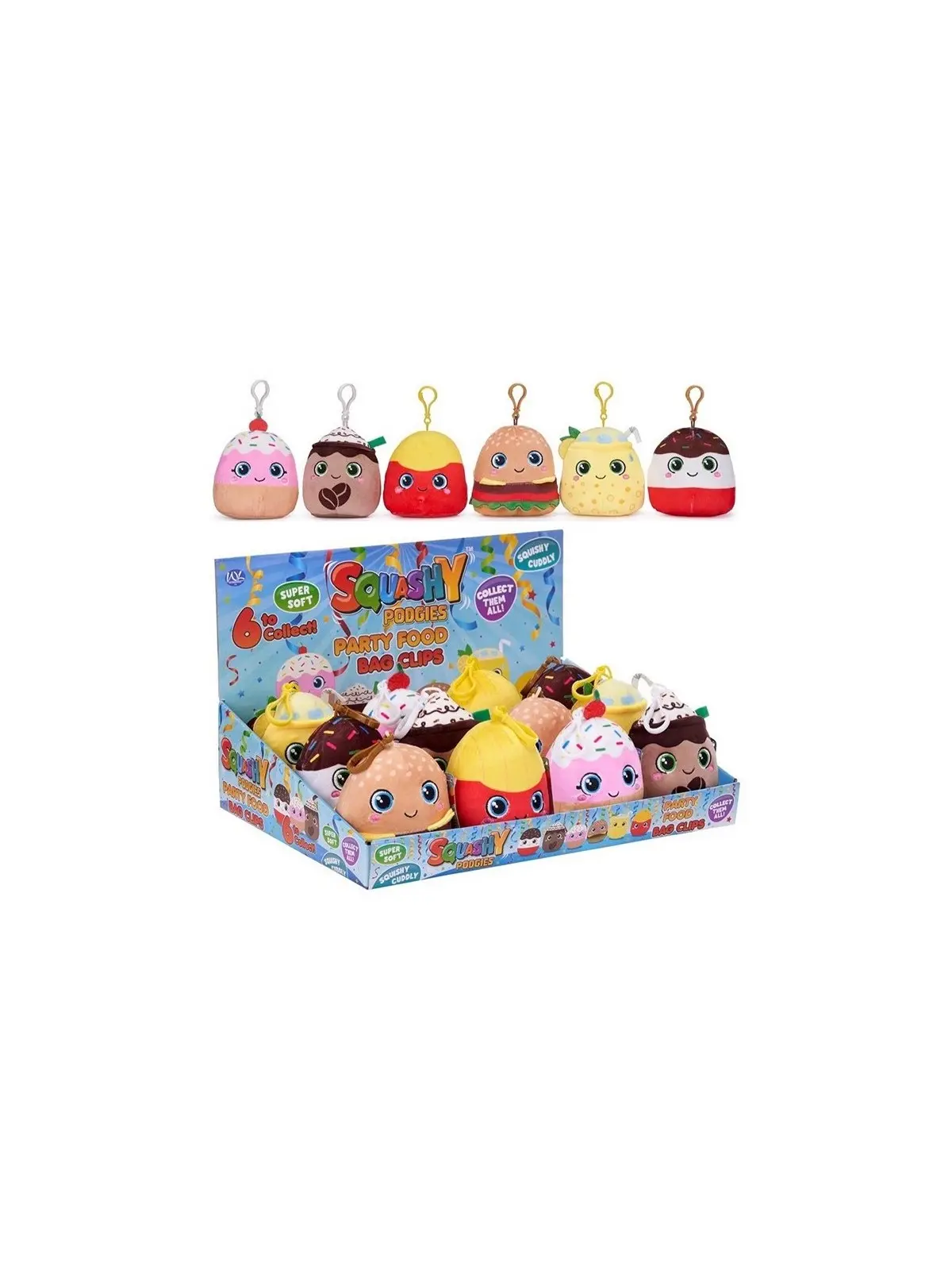 Squashy Podgie Party Food Bag Clips 11 CM