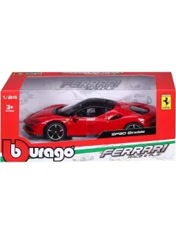 Burago Ferrari Race&Play SF90 Stradale Rossa Scala 1/24
