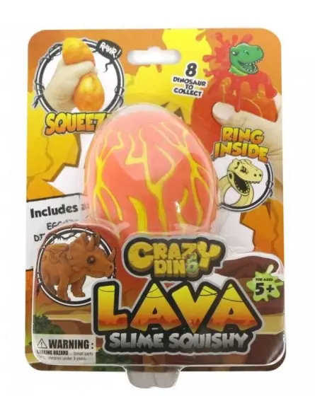 Crazy Dino Lava Slime Squishy