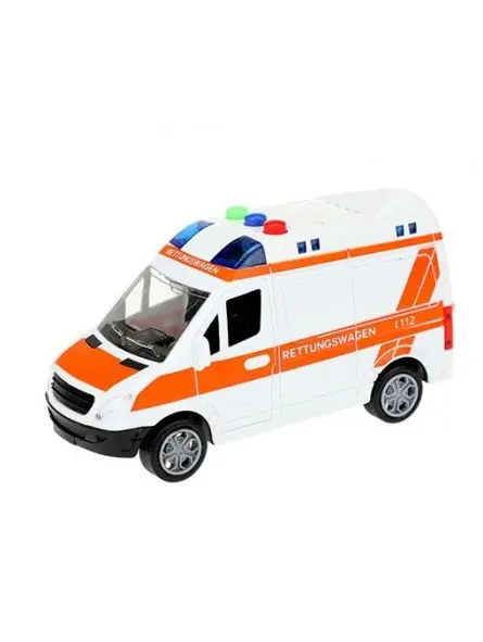 Cars & Truck Ambulanza Bianca a Frizione Suoni e Luci