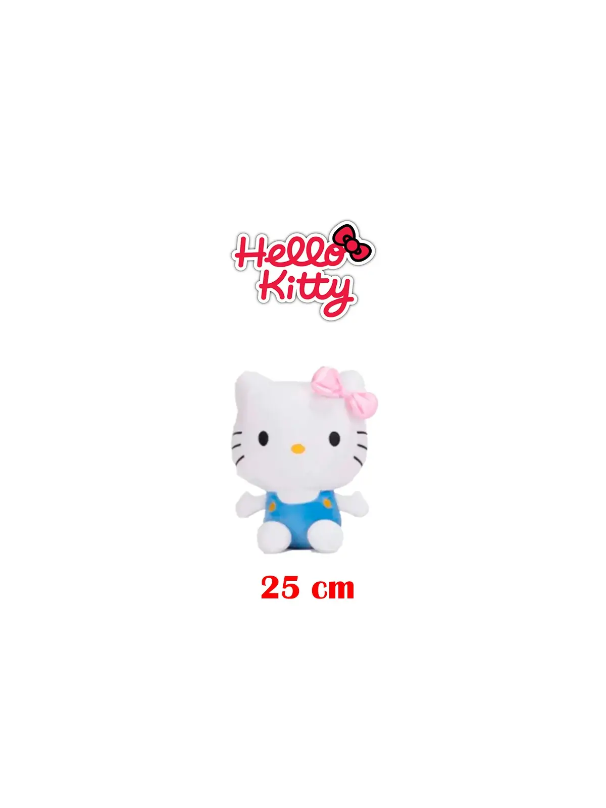 Peluche Hello Kitty Vestito Azzurro 25 cm