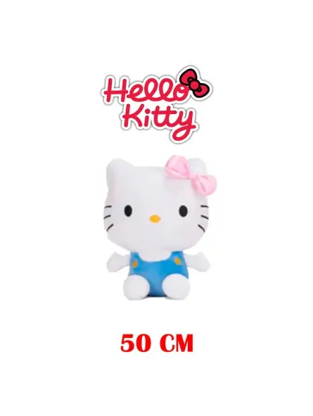 Peluche Hello Kitty con Vestito Blu 50 CM