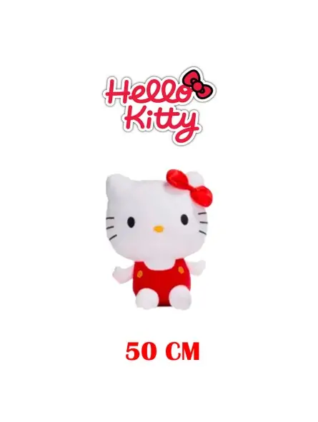 Peluche Hello Kitty con Vestito Rosso 50 CM