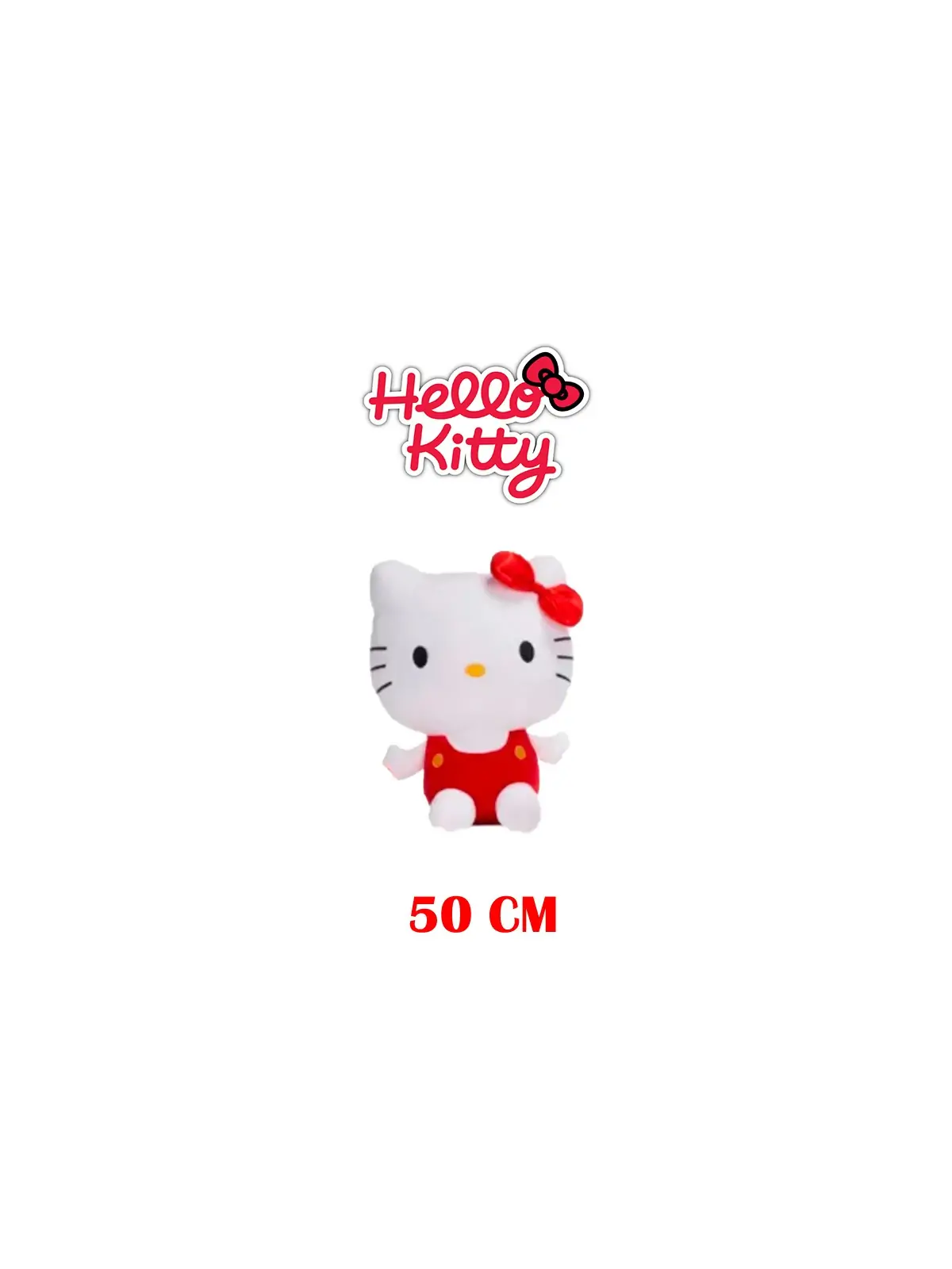 Peluche Hello Kitty con Vestito Rosso 50 CM