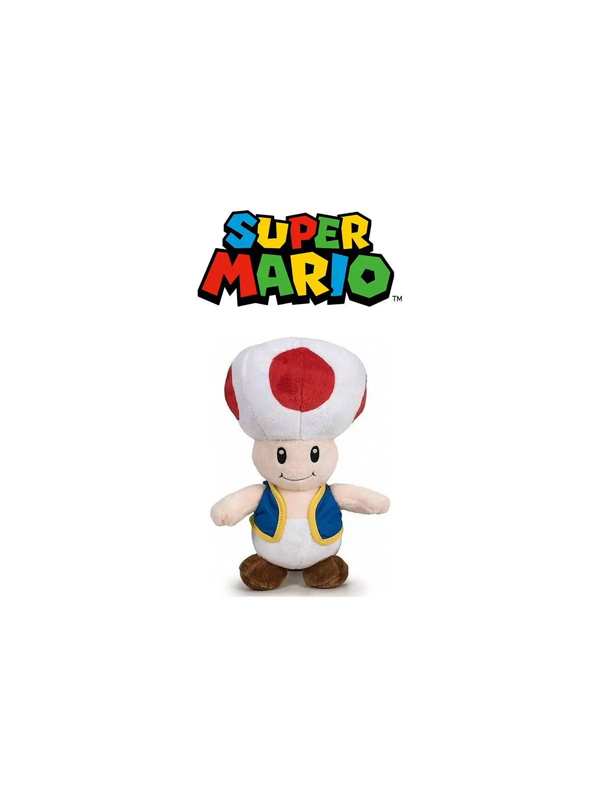 Peluche Super Mario Toad 25 cm