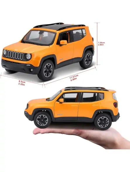 Maisto Jeep Renegade Arancione Scala 1:24