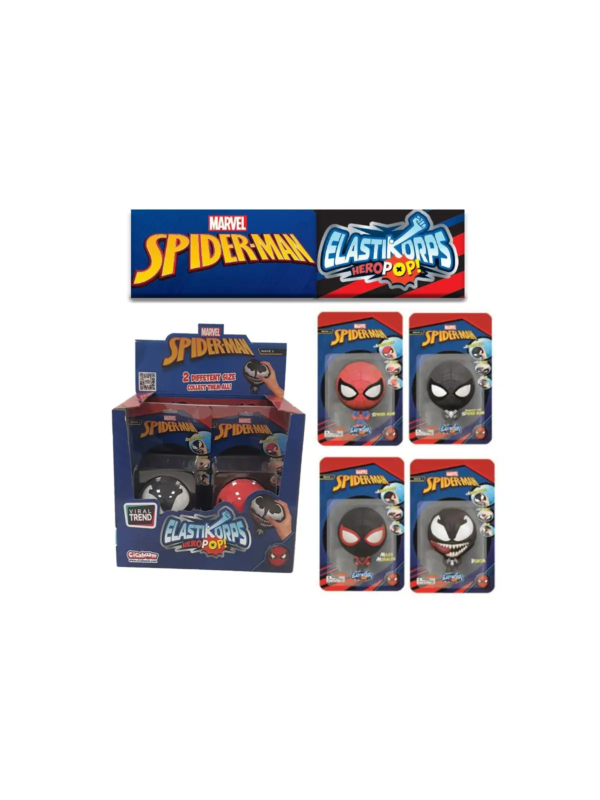 Elastikorps Blister Marvel Spiderman Hero Pop 10 CM