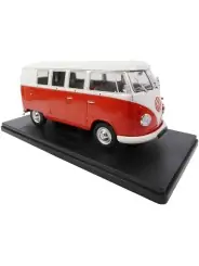 Volkswagen T1 Split Screen Kombi Minibus Rosso Scala 1/24