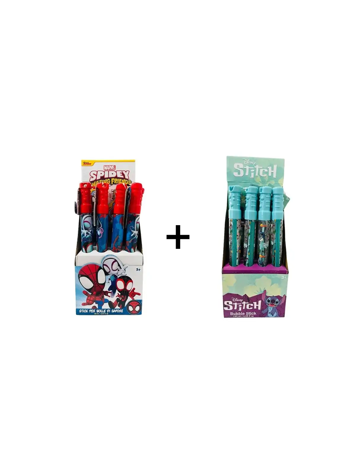 Bubble Stick Spiderman & Stitch 120 m