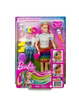 Barbie Abito Glitter con Gonna Leopardata 23x33 CM