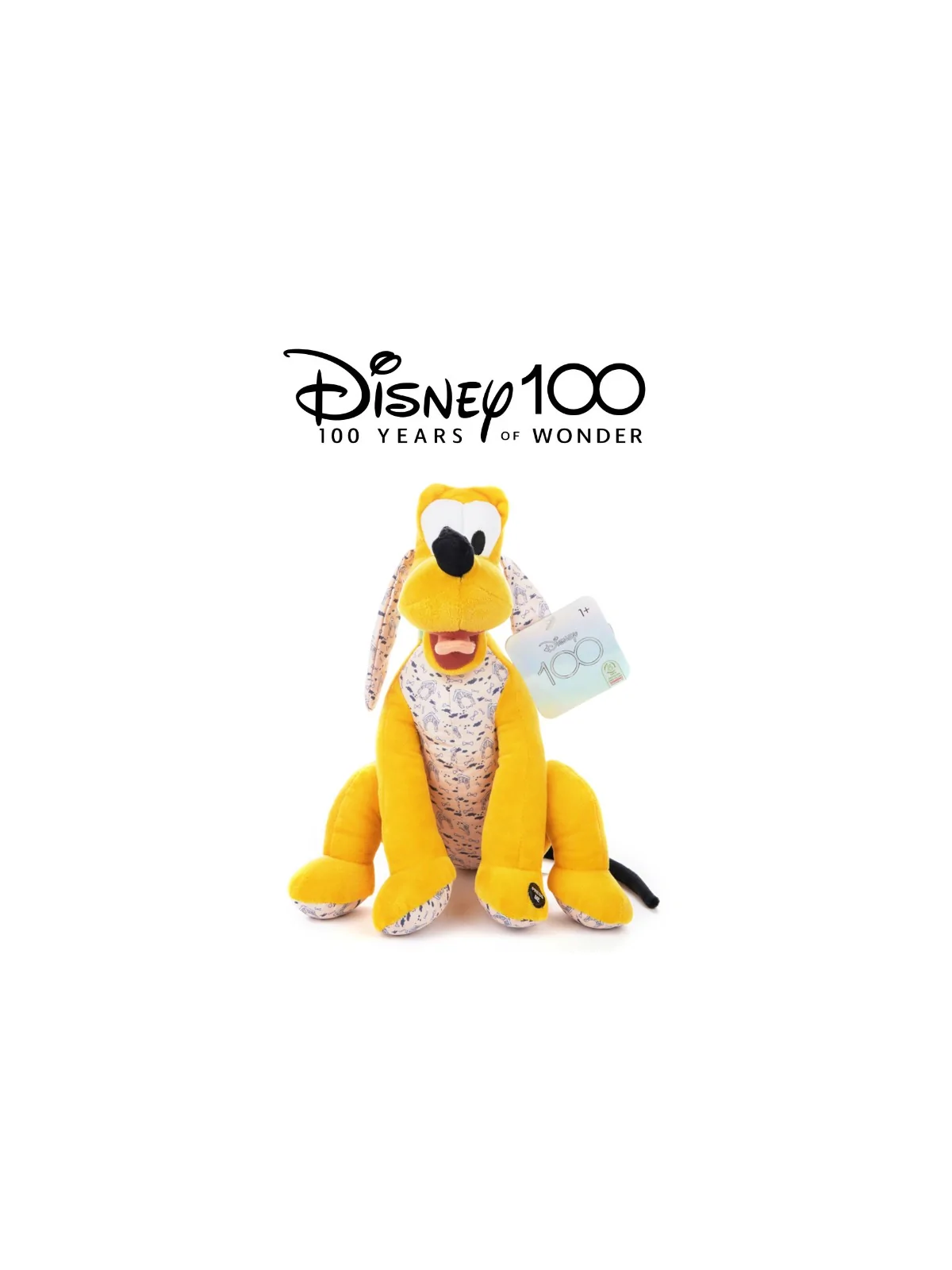 Peluche Disney 100TH Pluto con Suono 30 Cm