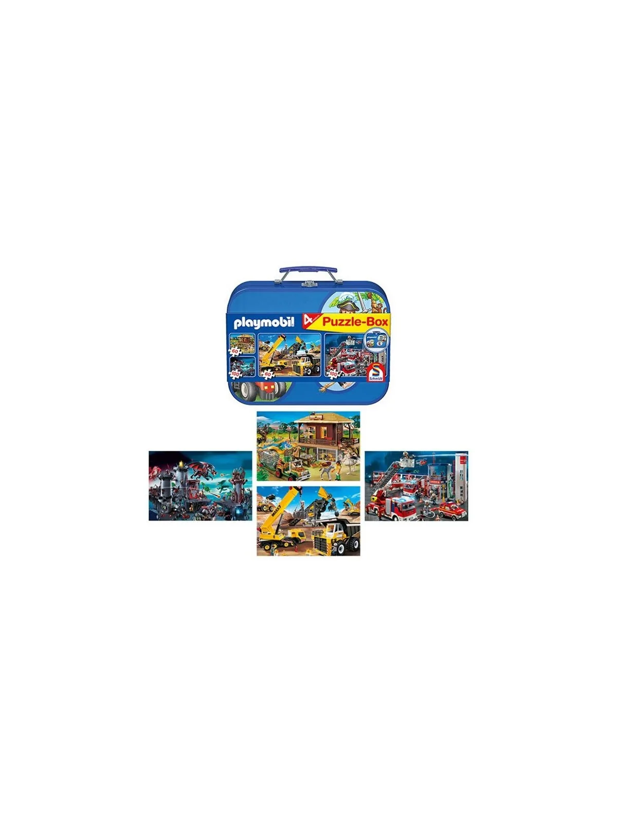 Playmobil Schmidt Puzzle Box con Custodia in Metallo 21 x 27,5 CM