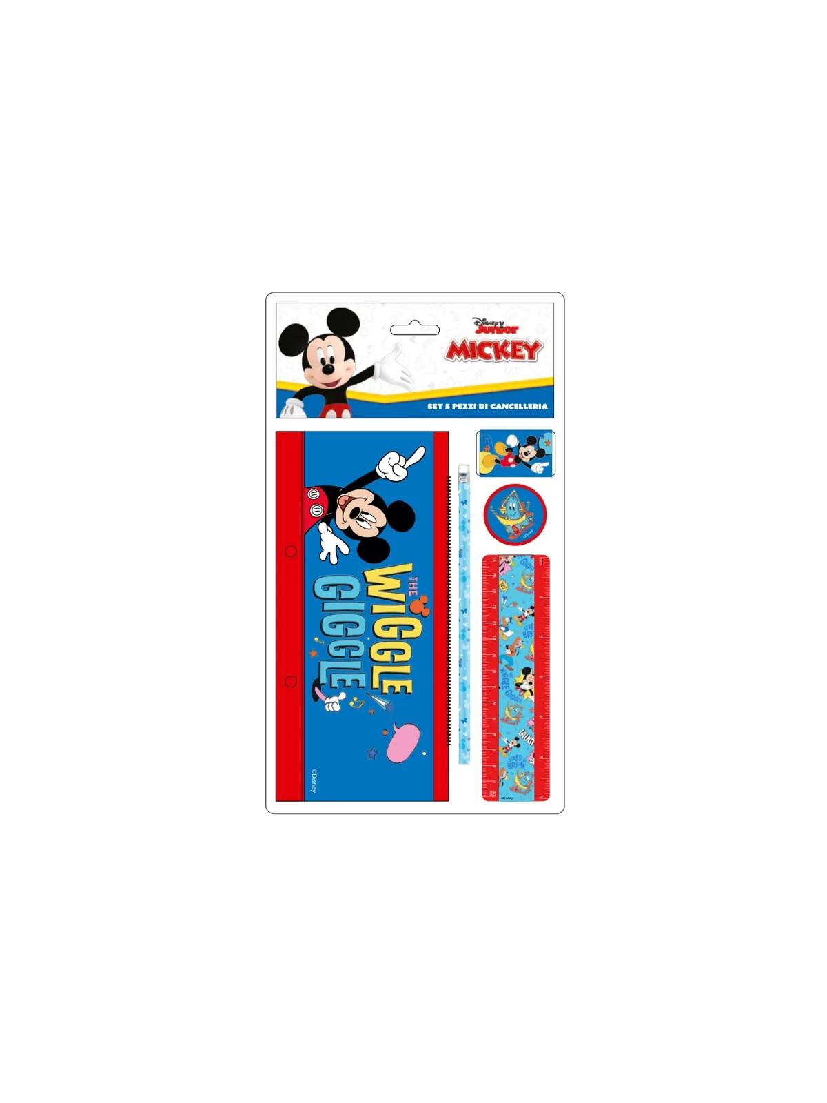 Disney Mickey Set 5 pezzi di Cancelleria