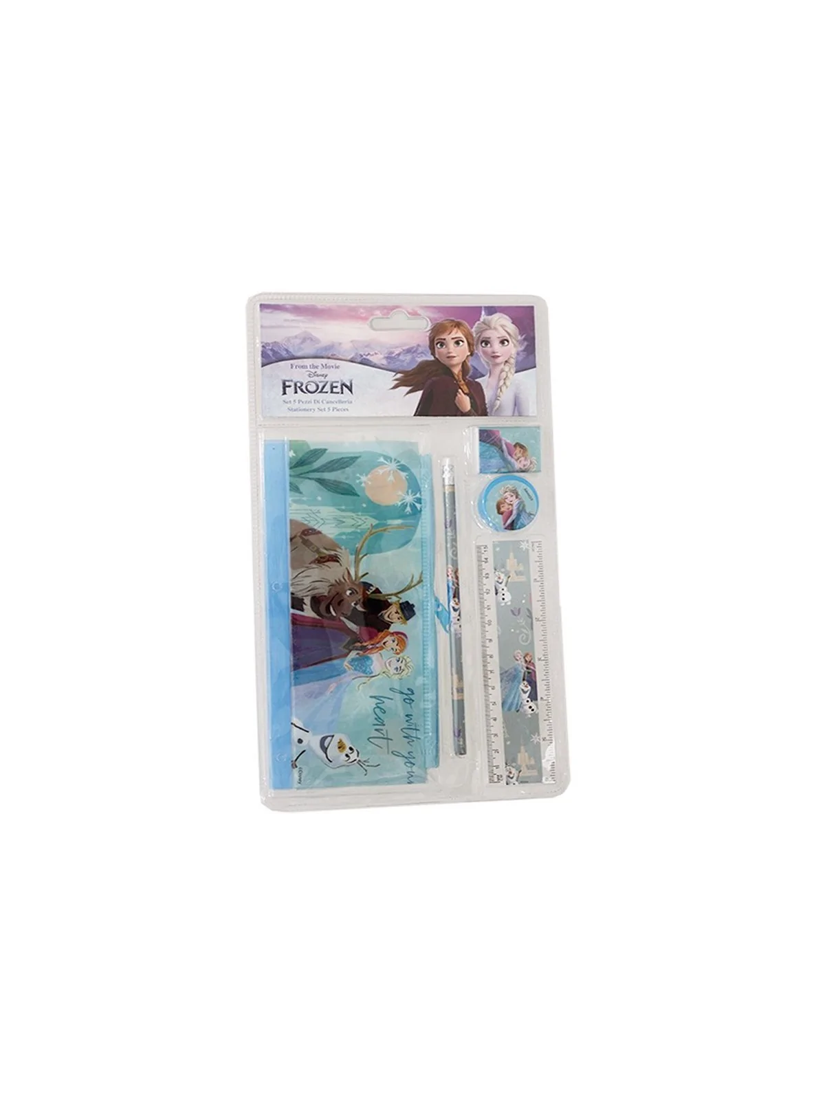 Disney Frozen Set 5 Pezzi di Cancelleria