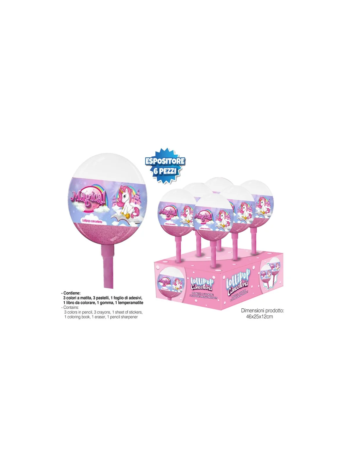 Magical Unicorno Lollipop Cancelleria