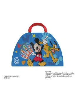 Disney Mickey Valigetta Colori 51 Pcs