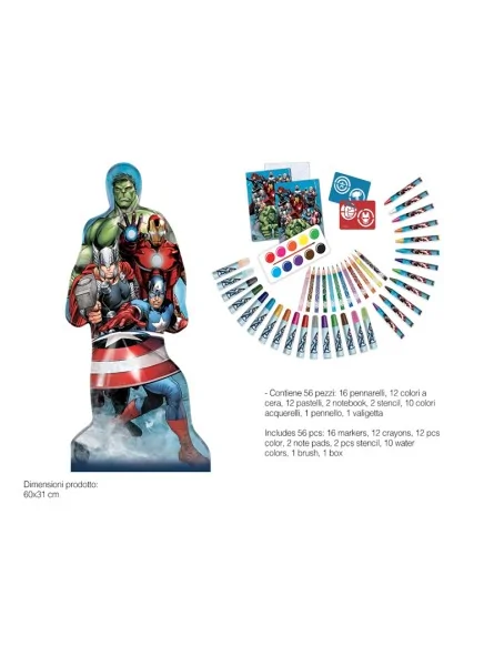 Avengers Valigetta Sagomata 56 PCS