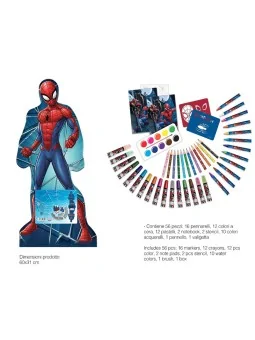 Spiderman Valigetta Sagomata 56 Pcs