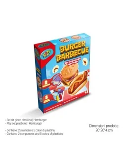 Set Plastilina Burger Barbecue