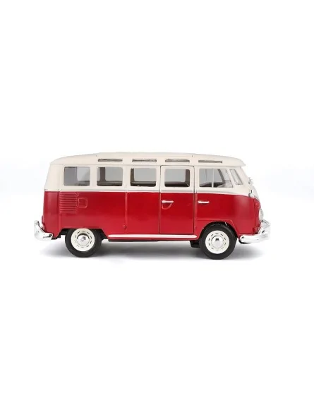 Maisto Volkswagen Van Samba Rosso Scala 1:25