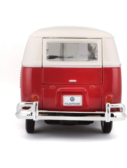 Maisto Volkswagen Van Samba Rosso Scala 1:25