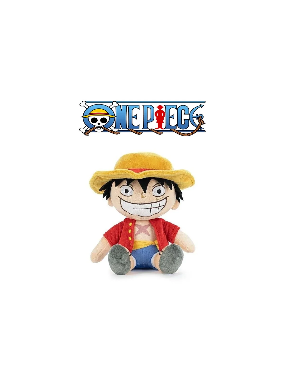 Peluche One Piece Seduto Luffy 25 cm