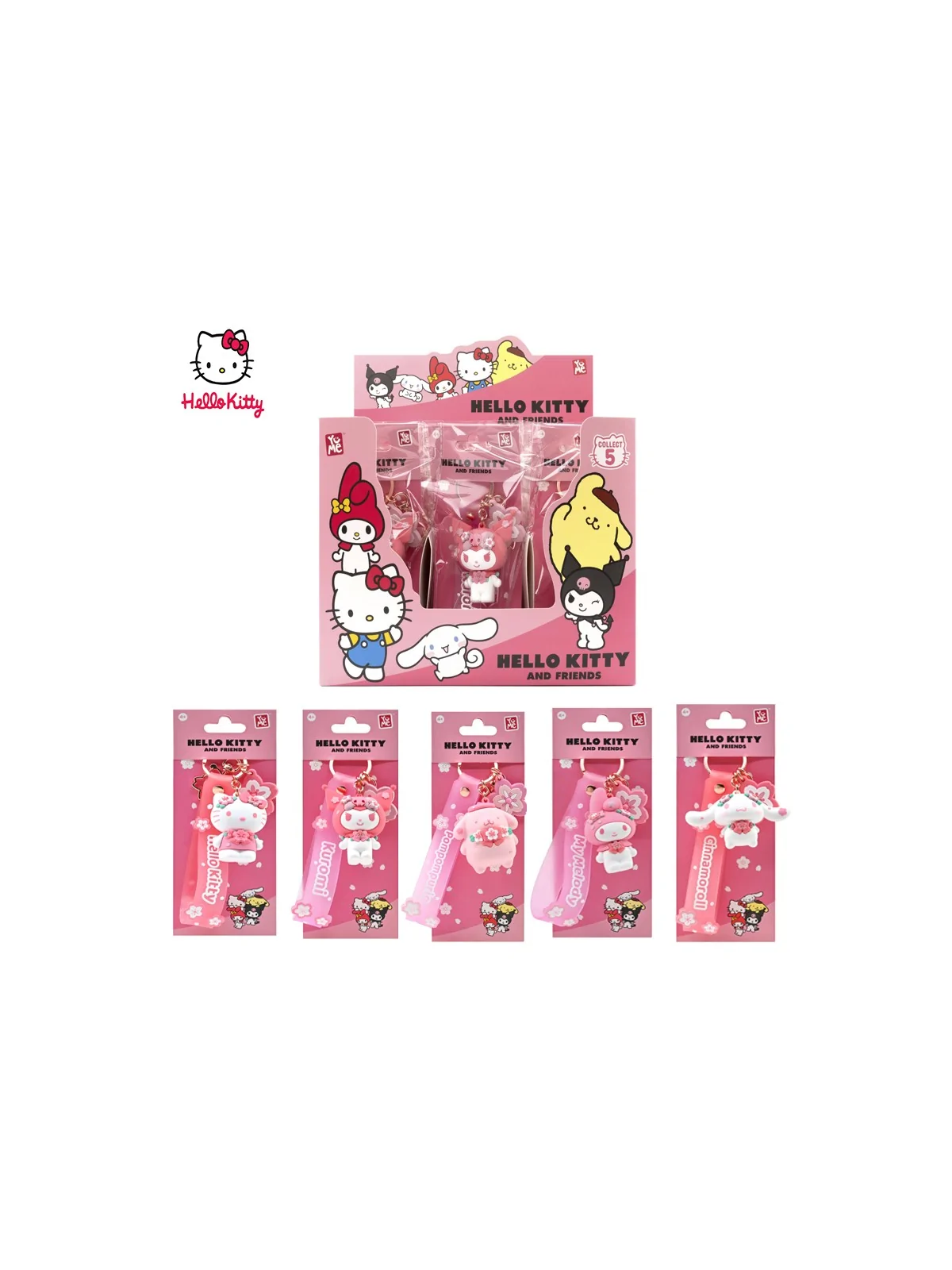 YuMe Portachiavi Hello Kitty and Friends Sakura Series