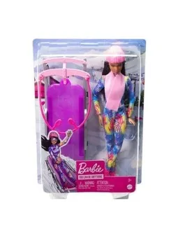 Barbie Doll con Slittino 30 CM