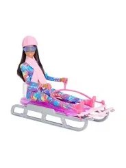 Barbie Doll con Slittino 30 CM