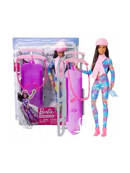 Barbie Doll con Slittino 30 CM