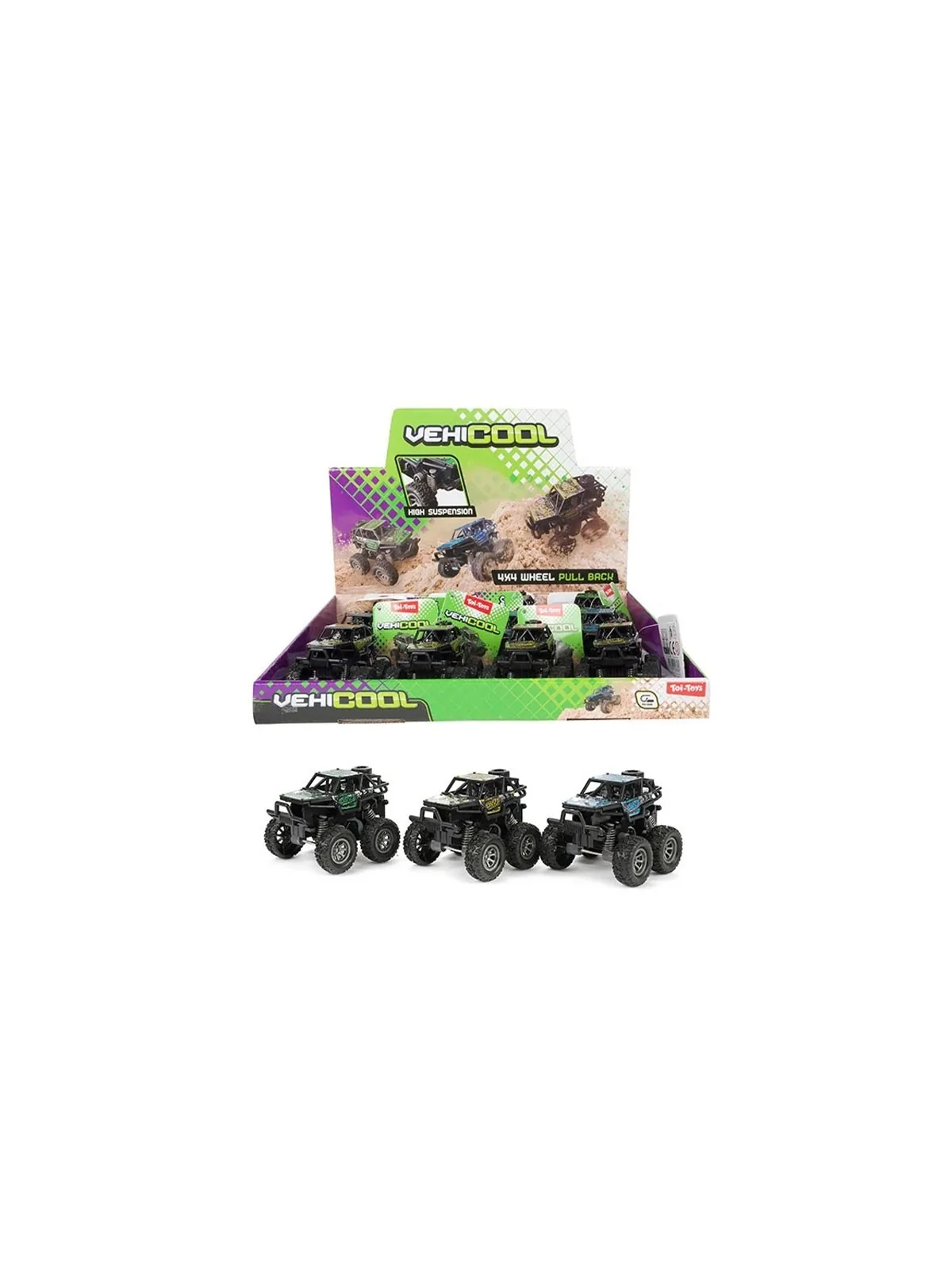 Vehicool Monster Truck 4x4 Pull Back