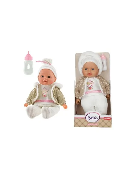 Beau Baby Doll con Biberon 32 cm