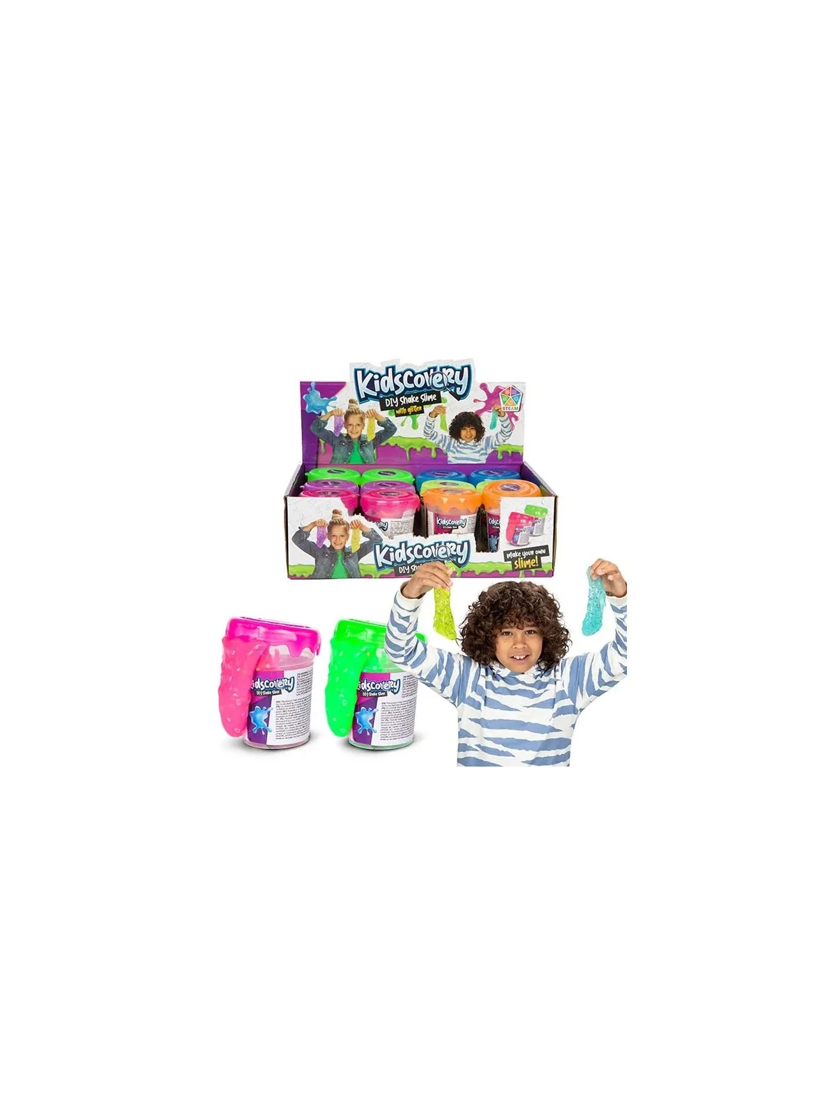 Kidscovery Shake Slime Con Glitter