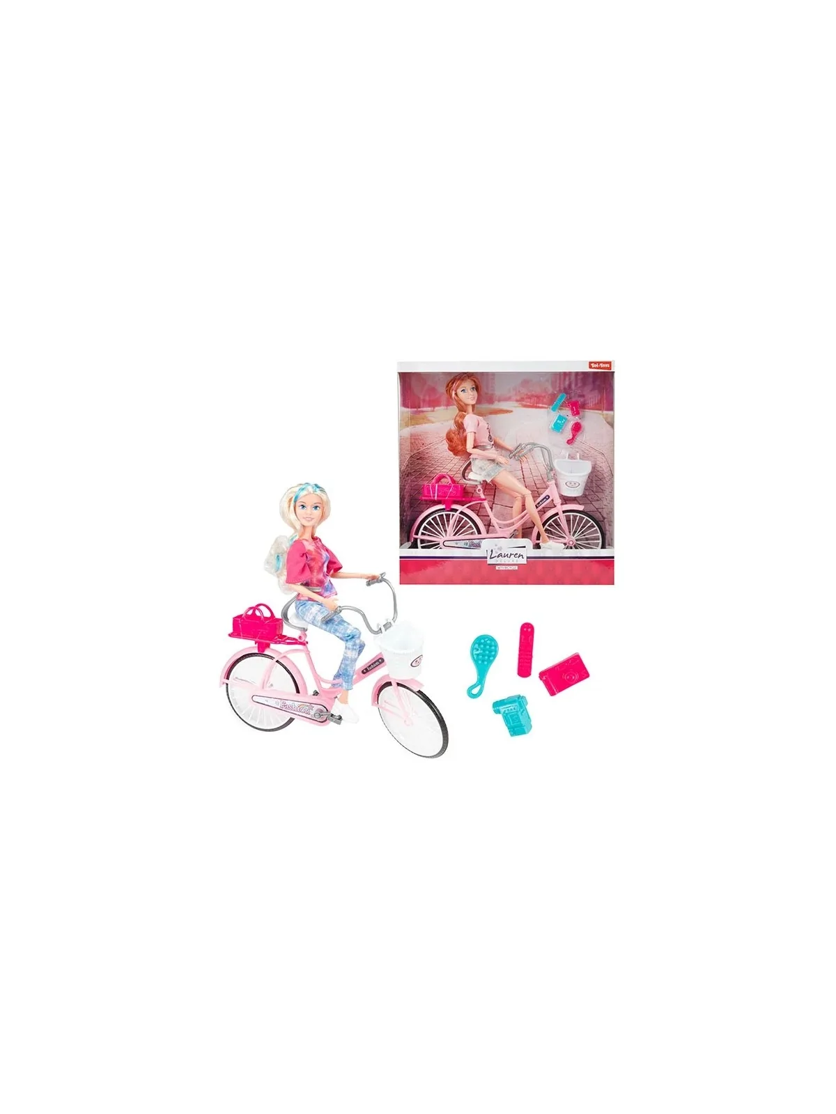 Lauren Teenage Doll on Bike