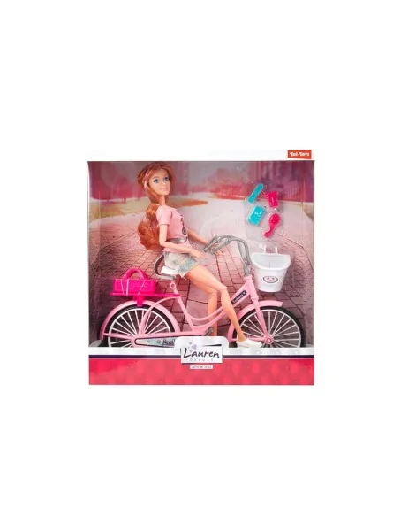 Lauren Teenage Doll on Bike