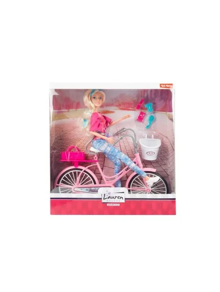 Lauren Teenage Doll on Bike