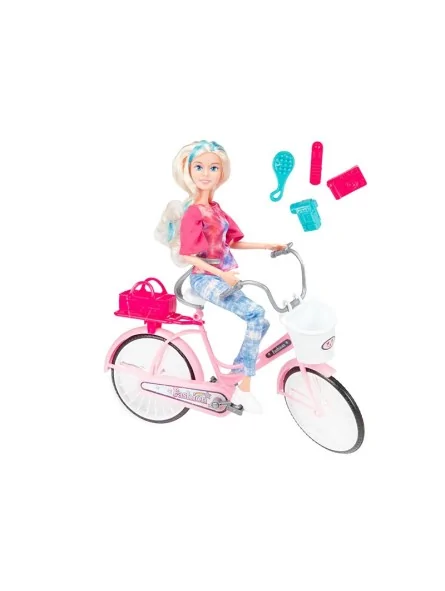 Lauren Teenage Doll on Bike