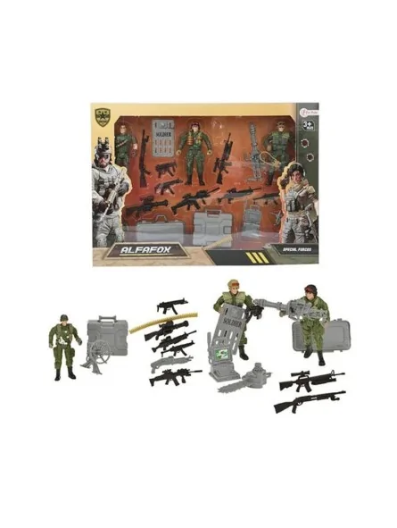 Alfafox Soldier Playset con Accessori