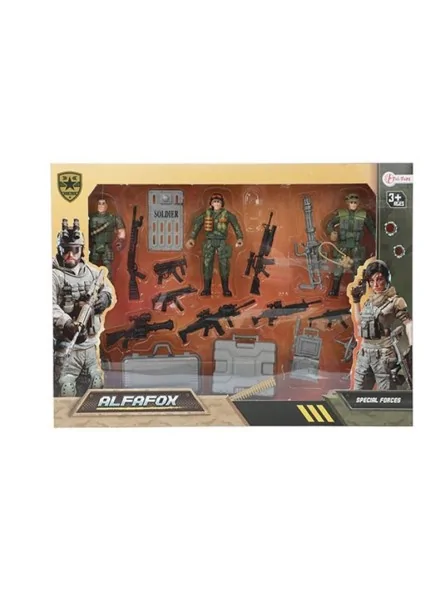 Alfafox Soldier Playset con Accessori