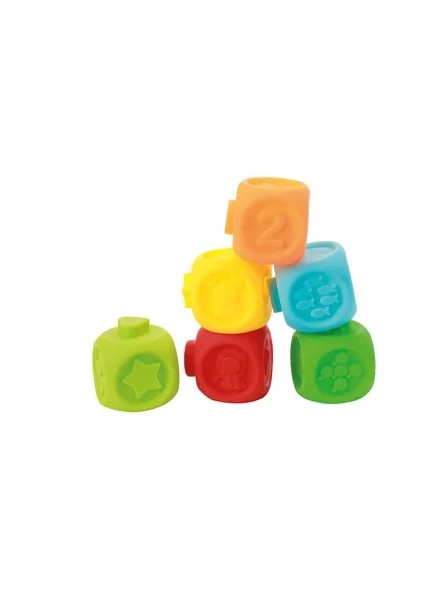 Little Stars Squeeze Puzzle Blocks 6 Pcs con 2 Personaggi