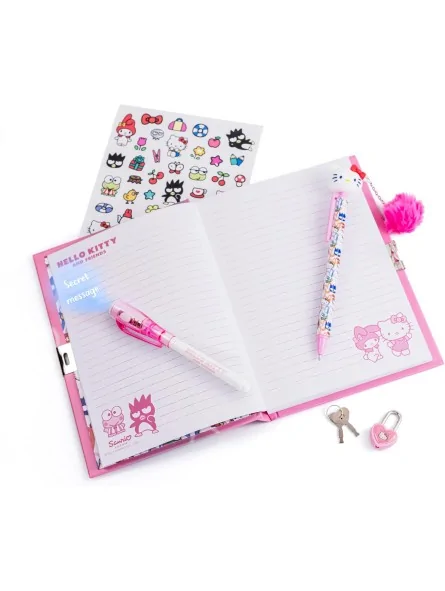 Hello Kitty Diario Magico con Penna Luminosa e Stickers