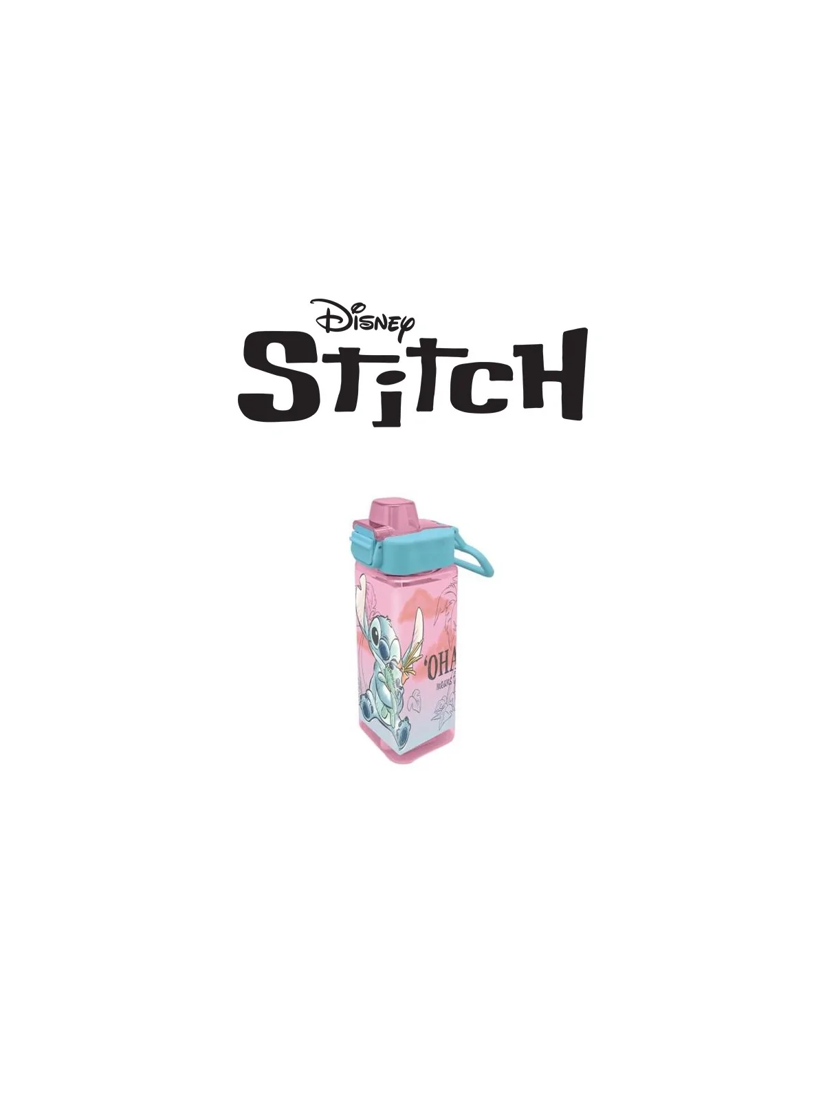 Disney Stitch Borraccia Quadrata 500 Ml