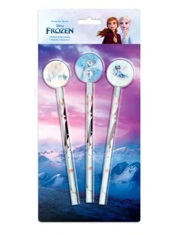 Frozen Set 3 Matite con Gomma