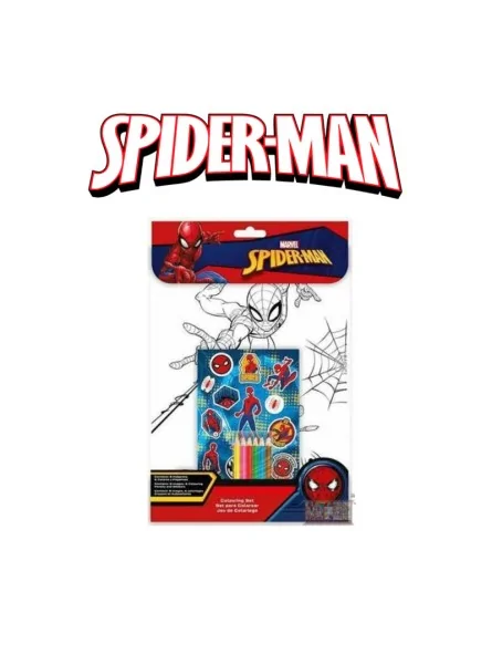 Spiderman Colouring Set