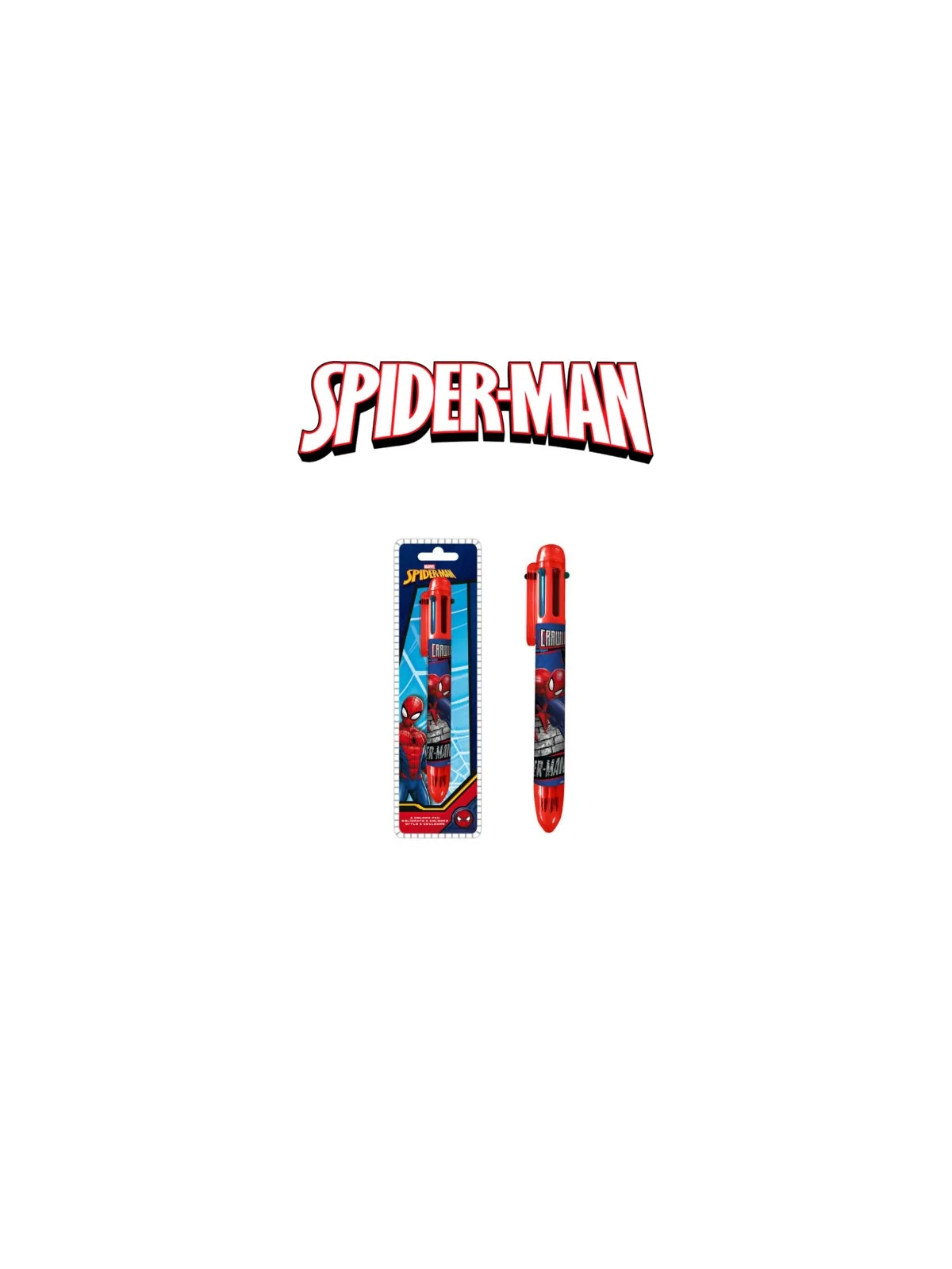 Spiderman Penna 6 Colori Ast 2