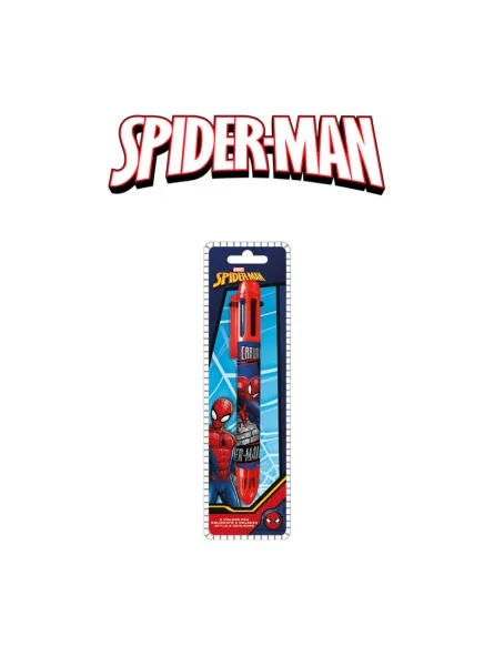 Spiderman Penna 6 Colori Ast 2